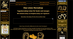 Desktop Screenshot of loewe-horoskop.com