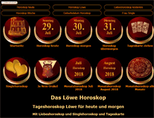 Tablet Screenshot of loewe-horoskop.com